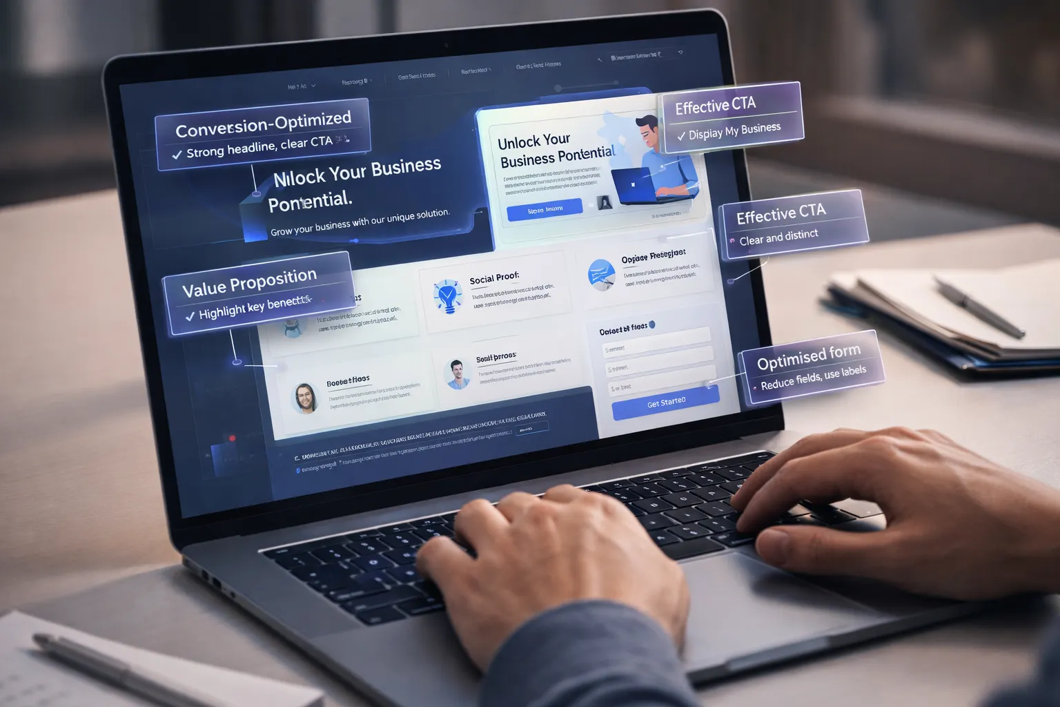 Qué debe tener una landing page en 2026 para convertir al máximo, según los referentes del sector